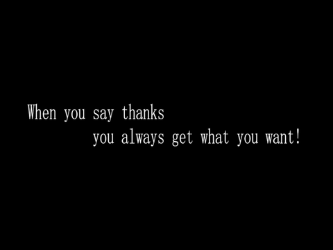 thanks!