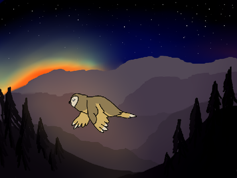 Owl Flight Animation remix (more simple code)