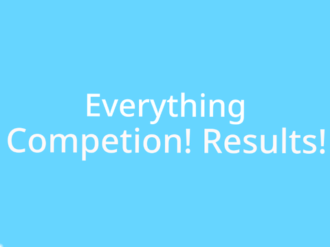 Everything Competition- Results!