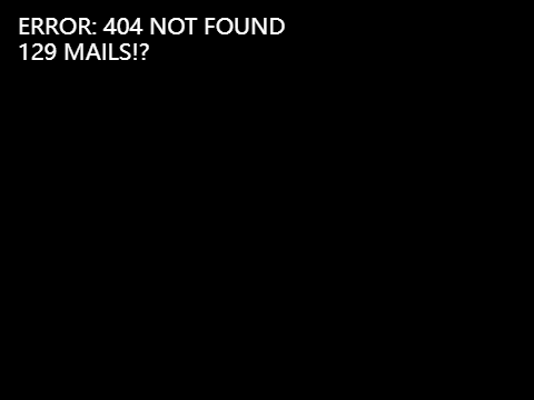 129 MAILS!?