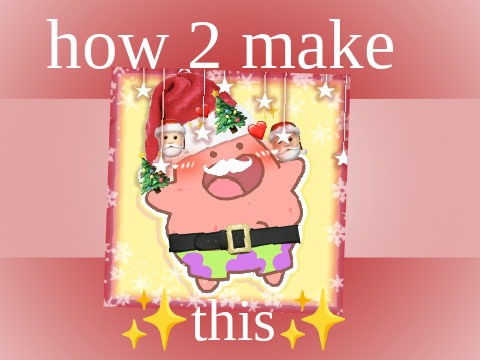 ⛄️❤️xmas pfp tuto❤️❄️
