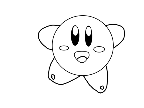 暇だったら塗ってみて〜カービィ〜