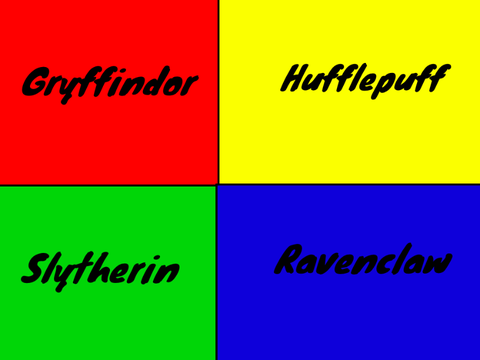 Cloud Harry Potter Houses