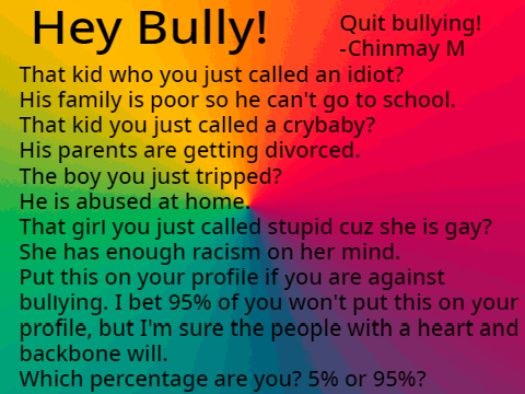 Help Stop Bullying! 