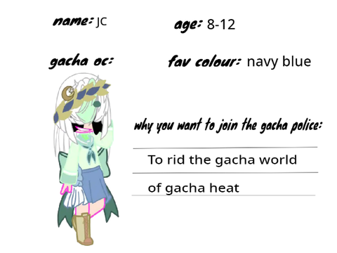 gacha police form