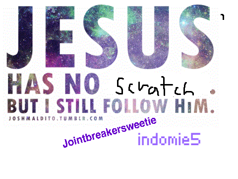 Sign your username or name if you accept Christ remix