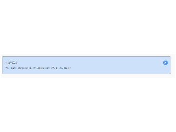 An alert arrives not to comment anymore.