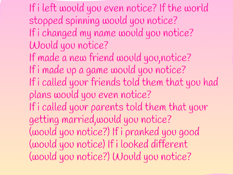 Notice lyrics remix