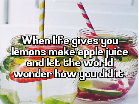Lemons And Apples - Quote