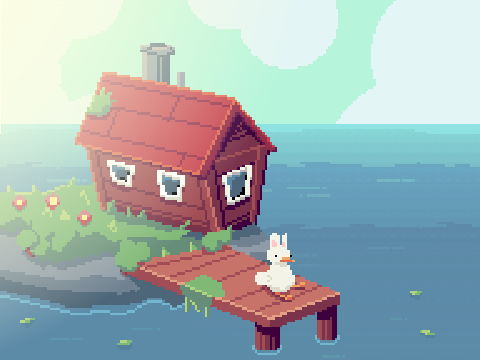 Chillin' on the boardwalk Spring!  #Art # Animation