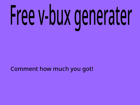 Free v-bux generator