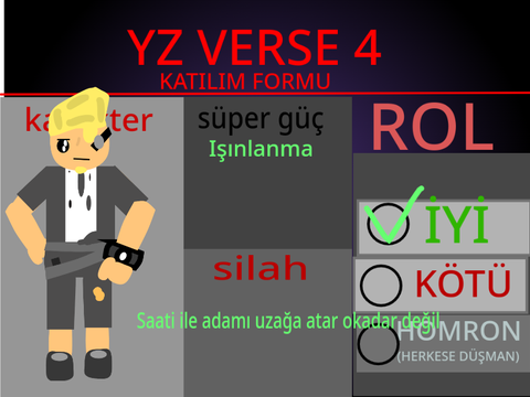 YZ VERSE BÖLÜM 4  KATILIM FORMU remix