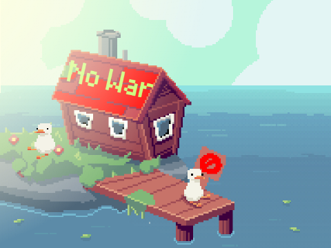 No War! Chillin' on the boardwalk