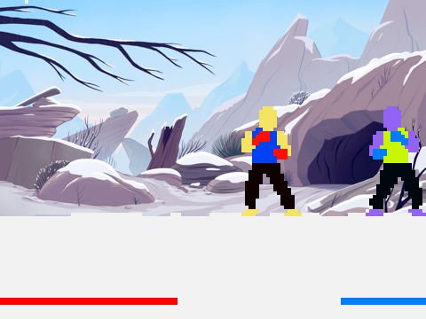 HUMAN V.S THE PURPLE ALIEN (two player)