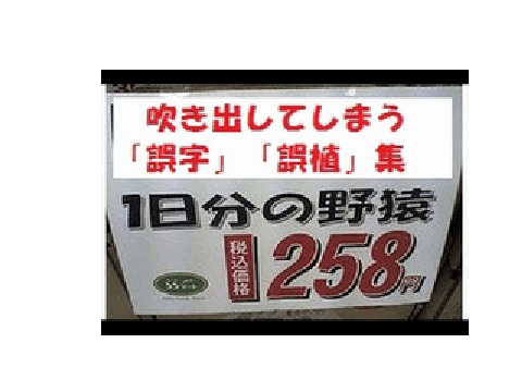 誤字誤植