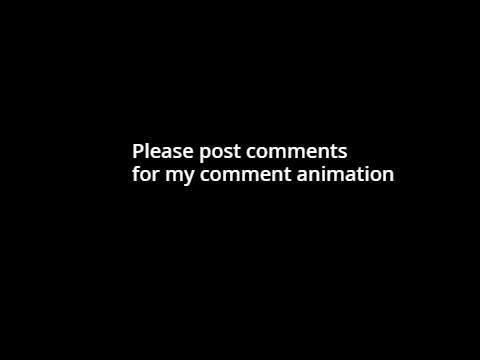 comment animation