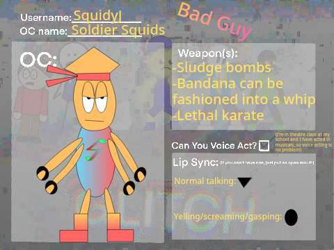 My GLITCH oc- UPDATED