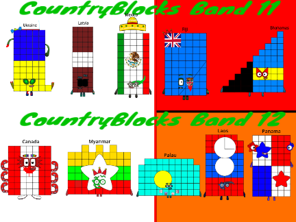 Countryblocks band 11 - 12