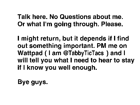 Talk to me here