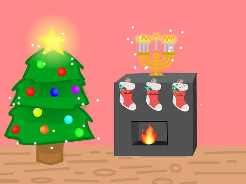 Simple holiday scene