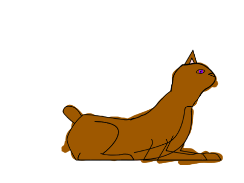 My failed cat (Ik it looks real bad)