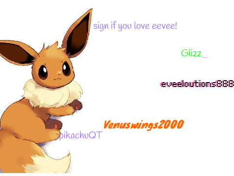 sign if you love eevee! remix x3