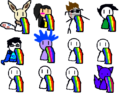 ADD YOURSELF BARFING RAINBOWS! remix