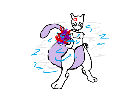 mewtwo drawing