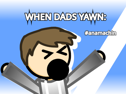 when dads yawn.. #animations