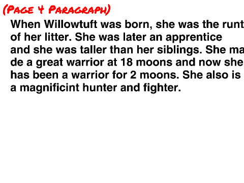 Willowtuft the warrior