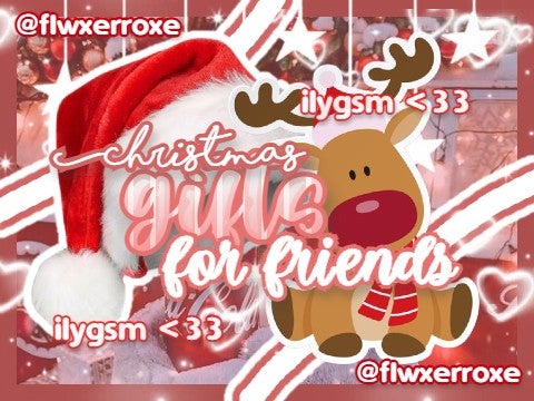 » gift for friends <3 (｡･∀･)ﾉﾞ⇑ ILYGSM <33 «