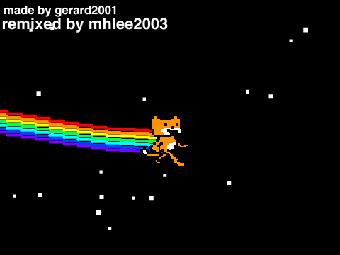 Nyan scratch cat pixel version