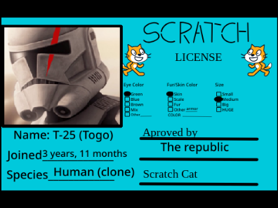 Togo25 Scratch License