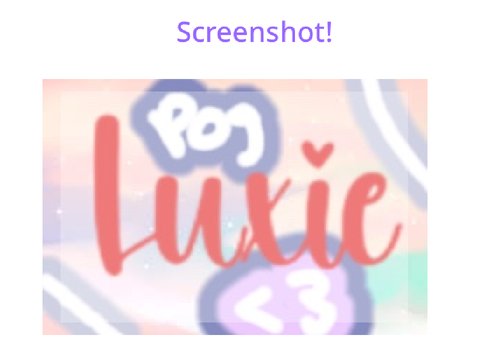 banner for luxie! Use with cred