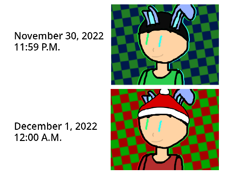 It is December my dudes