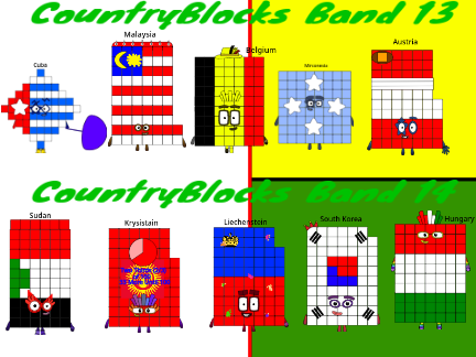 Countryblocks band 13 - 14
