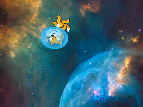 Scratch Cat in Space