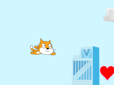 Time to Fly with Scratch Cat!