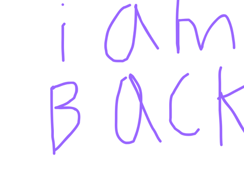 I am back