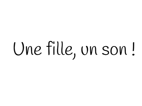 Une fille, un son !