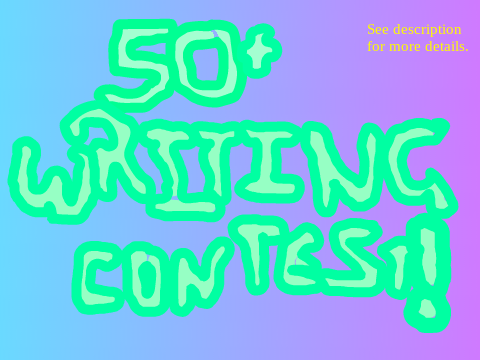 50+ Writing Contest CLOSED