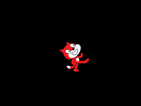 Scratch Cat DVD Screensaver