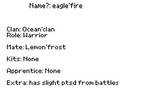 Eagle’fire bio open!