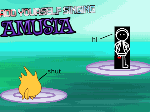 Add yourself/your oc singing Amusia (0) remix