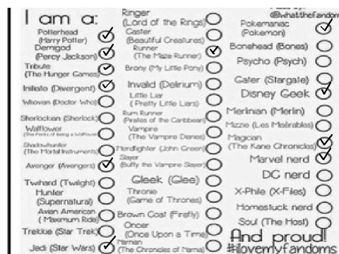 SHARE YOUR FANDOMS!!!!!!!! remix
