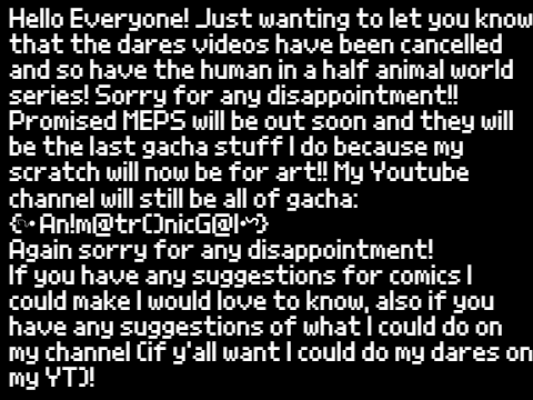 ANNOUNCEMENT!!