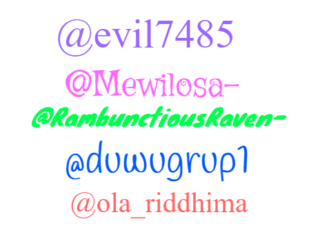 Thank you to evil7845 & Mewliosa- & RambunctiousRaven-