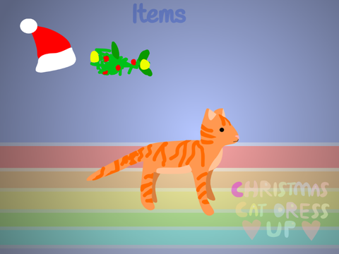 Old/Christmas Cat Dress up!