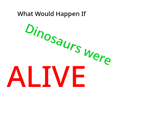 What Would Happen If Dinosaurs Were Alive