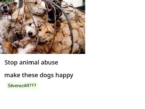 Remix to stop animal abuse! remix remix